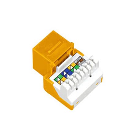 Allen Tel Cat 5e Jack Module, Orange AT55-16